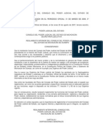 Reglamento Interior Del Consejo Del Poder Judicial Del Estado de Michoacan