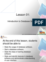 Introduction To Database Software