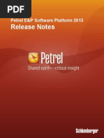 Petrel 2013 Release Notes