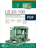 Ficha Técnica Compresor de Aire Sullair LS 20 100