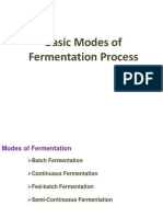 Basic Modes of Fermentation Process