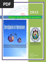 Informe de Investigación Operativa I