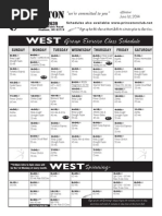 WEST Classes June 1st 14