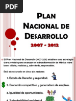 Plan Nacional de Desarrollo