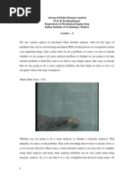 Advanced Finite Element Analysis Prof. R. Krishnakumar Department of Mechanical Engineering Indian Institute of Technology, Madras Lecture - 2