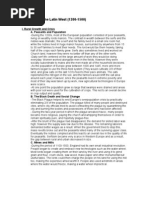 Chapter 14 - The Latin West (1200-1500) : Steven Apsley I. Rural Growth and Crisis A. Peasants and Population