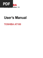 User's Manual: Toshiba At100