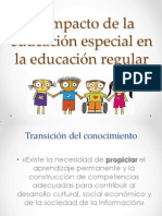 El Impacto de La Educación Especial en La