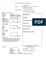 Loan Risk Rating Sheet NESDCAP