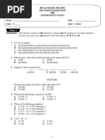 SK La Salle, Klang: Choose and Circle Only One Answer From The Options, A, B, C and D