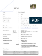 Ivan Frimmel CV & Photo