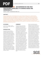 SGS MIN TP2011 08 SAG Mill Testing For Ore Grindability