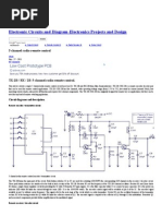 5 Channel Radio Remote Control Circuit Based of TX-2B - RX - 2B Pair