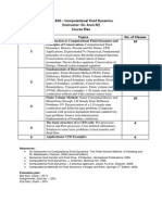 ME329 Basics of CFD - Course Plan