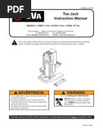 BVA J Series Manual Toe Jack