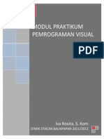 Modul Praktikum Pemrograman Visual: Isa Rosita, S. Kom