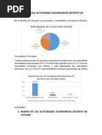 Actividades Secundarias