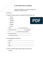 (328200604) Ejercicios Sobre Familias Léxicas o de Palabras