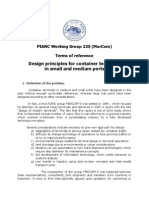 TOR WG 135 Design Principles For Container Terminals in Small and Medium Ports Final