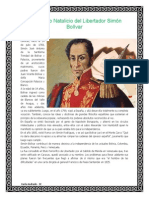 24 de Julio Natalicio Del Libertador Simón Bolívar