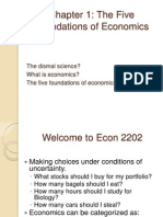 Microeconomics The Five Foundations of Economics Ch.1