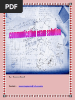 Principle Communication Solved Problems