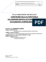 Plan Urbanistic de Detaliu Construire Hala Cu Functiunile-Vulcanizare, Service Auto, Magazin Piese Auto, Birouri - Si Imprejmuire Teren