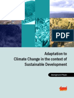 Adaptation To Climate Change in The Context of Sustainable Development