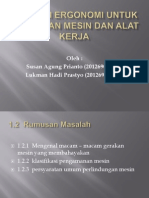 Aplikasi Ergonomi Untuk Pengaman Mesin Dan Alat Kerja