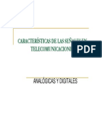 Caracteristicas de Las Señales Analógicas y Digitales en Telematica