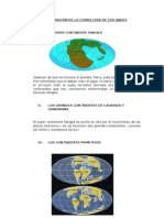 Formación de La Cordillera de Los Andes