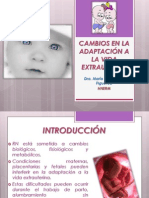 Cambios en La Adaptación A La Vida Extrauterina