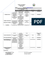 Peace and Order Procurement Plan