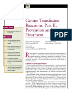 CANINE-Canine Transfusion Reactions - Part 2.prevention and Treatment