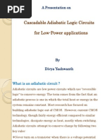 Cascadable Adiabatic Logic Circuits For Low-Power Applications