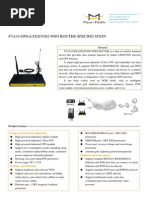 F7a34 Gps+lte&evdo Wifi Router Specification