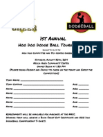 Dodgeball Tournament Sign Up Sheet