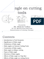 Rake Angle On Cutting Tools