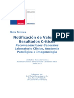 Informe de Valores Criticos Isp PDF