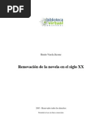 Renovación de La Novela en El Siglo XX PDF