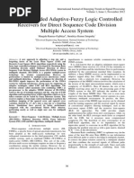 Diversity Added Adaptive-Fuzzy Logic Controlled Receivers For Direct Sequence Code Division Multiple Access System