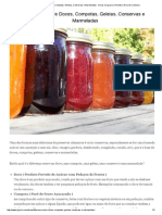 Diferença Entre Doces, Compotas, Geleias, Conservas e Marmeladas - Dicas No Iguaria, Receita e Dica de Culinária PDF