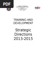 Training and Development: Strategic Directions 2013-2015