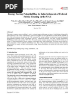 Energy Saving Potential Due To Refurbishment of Federal Public Housing in The UAE