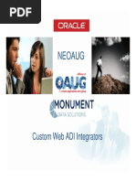 Custom Web ADI Integrators