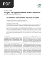 Articulated Arm Coordinate Measuring Machine Calibration by Laser Tracker Multilateration