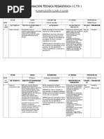 Plan Diario 8° Ciencias