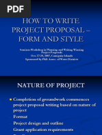 Writing Module 5 (PP) - How To Write Project Proposal, Form and Style