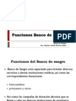 Funciones Banco de Sangre