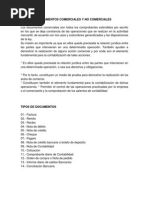 Documentos Comerciales y No Comerciales